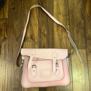 NWOT Leather Messenger Bag